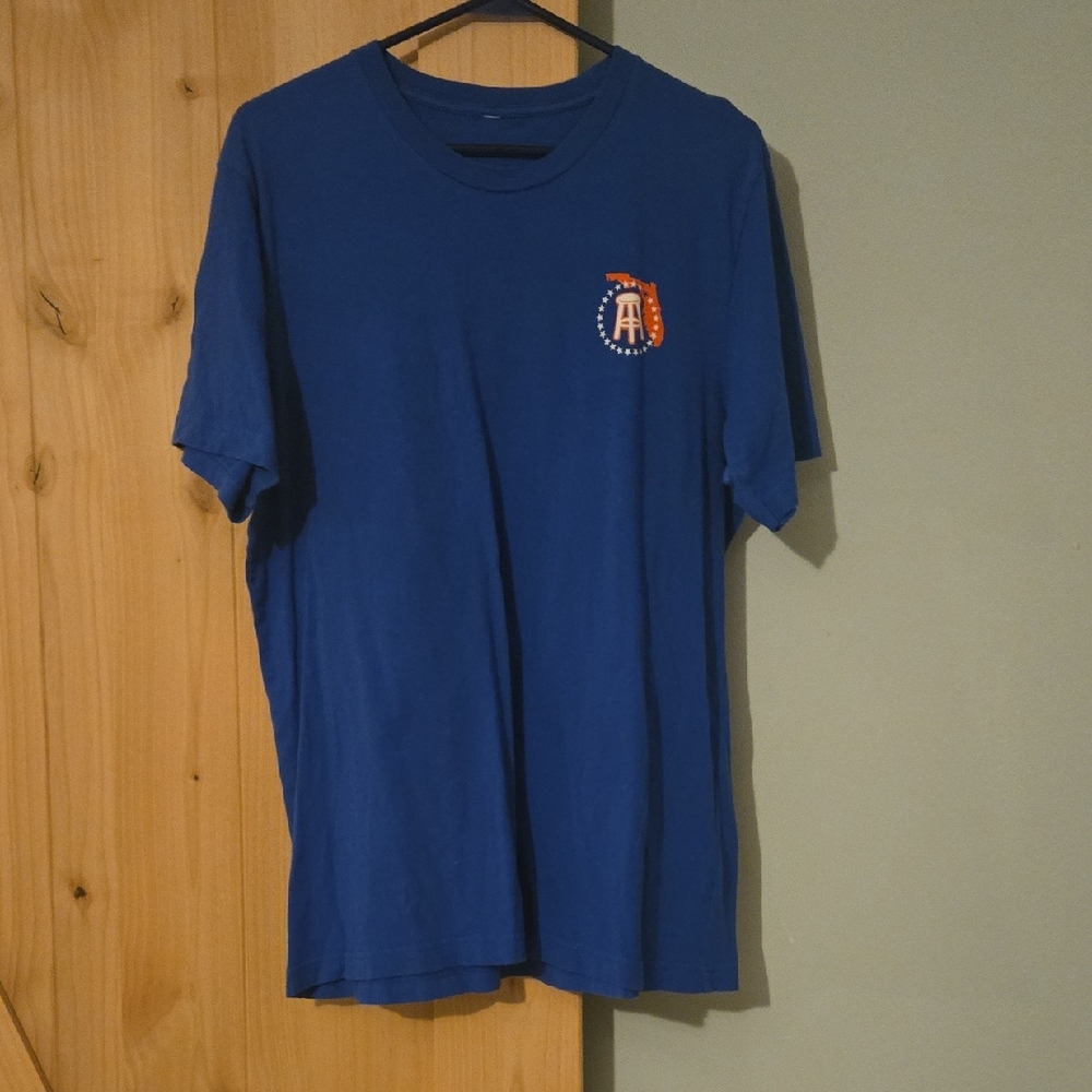 Classic Blue Men's T-Shirt with Logo
